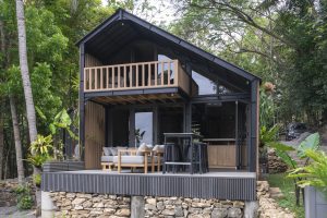 Mila IV — covered balcony