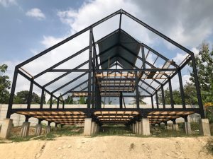 Mila IV + IV — construction, steel frame