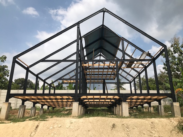 Mila IV+IV construction — steel frame