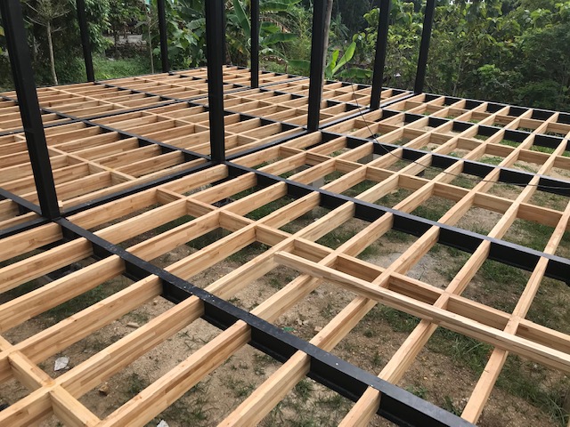 Mila IV+IV construction — floor frame